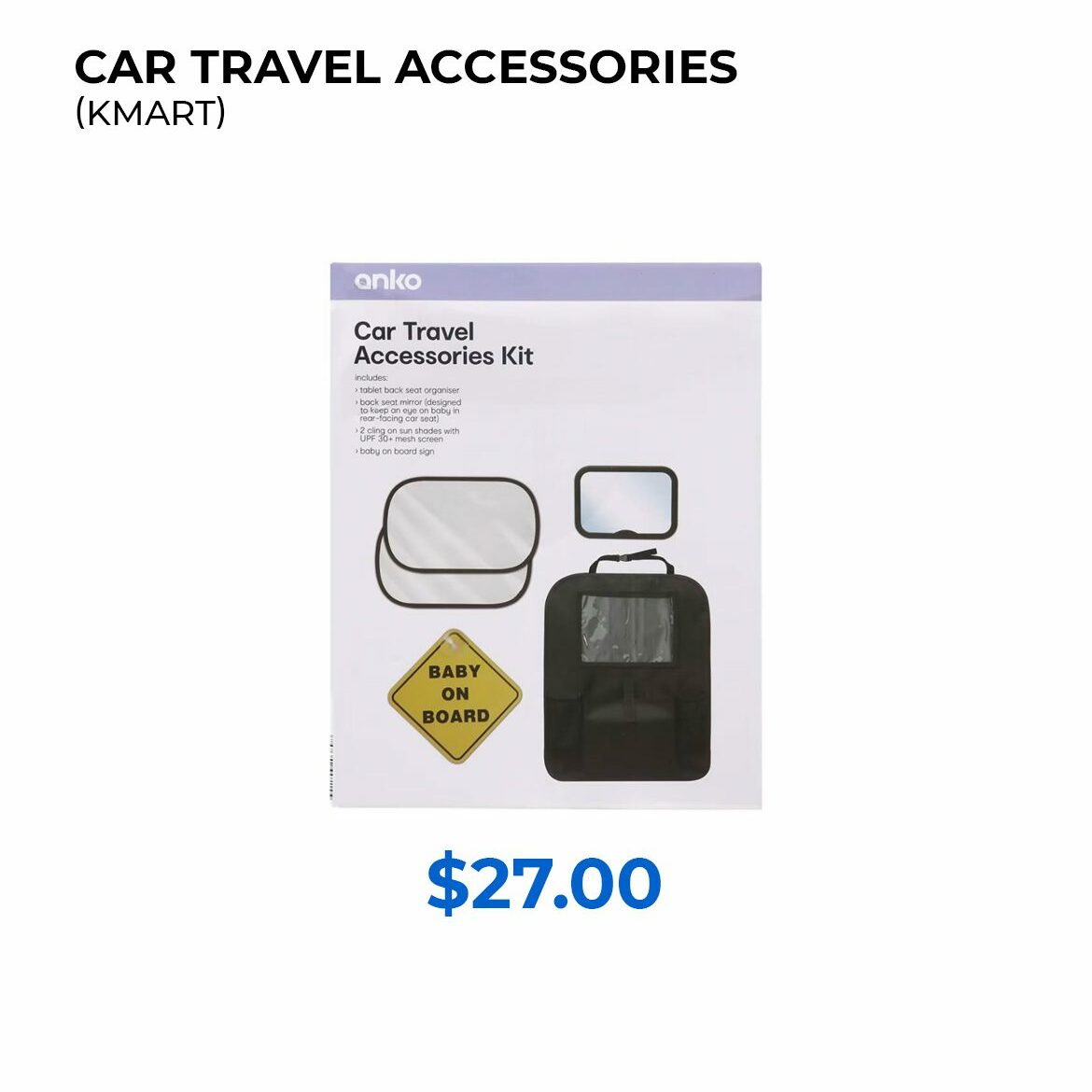 Car travel accessories